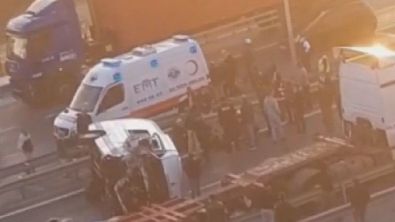 Beylikdüzü Ambarlı’da feci kaza! Çok sayıda işçi yaralandı
