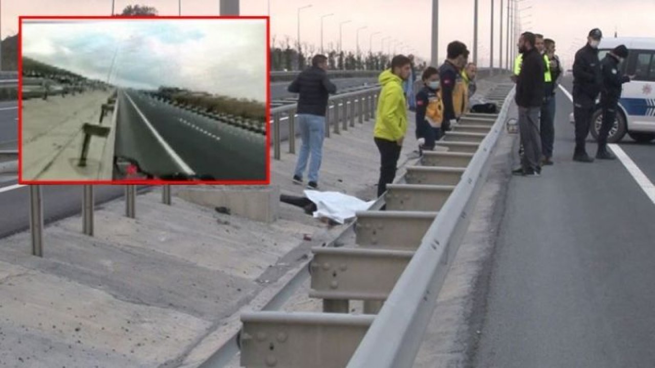 300 kilometre hızla bariyerlere çarptı