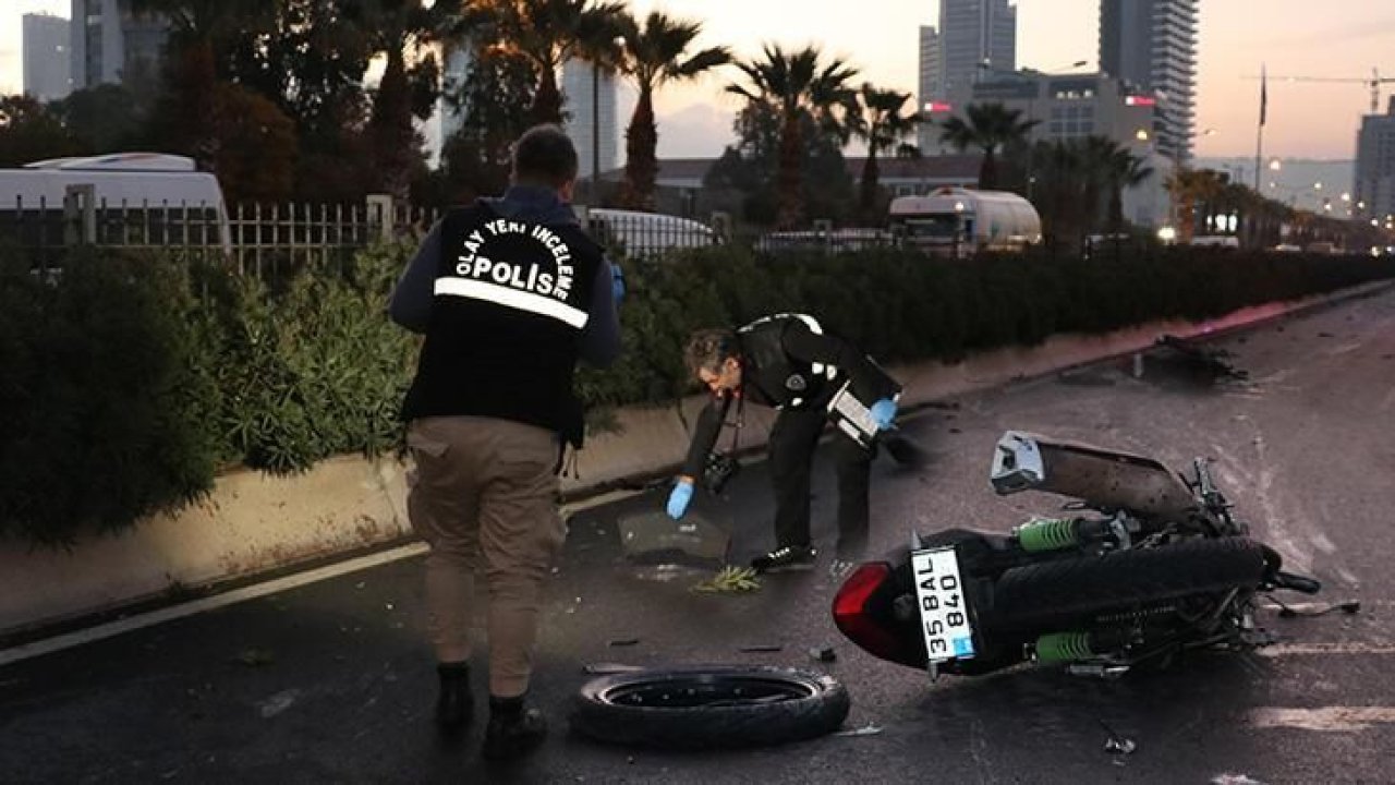 İzmir’de motosiklet kazası! Feci şekilde can verdi