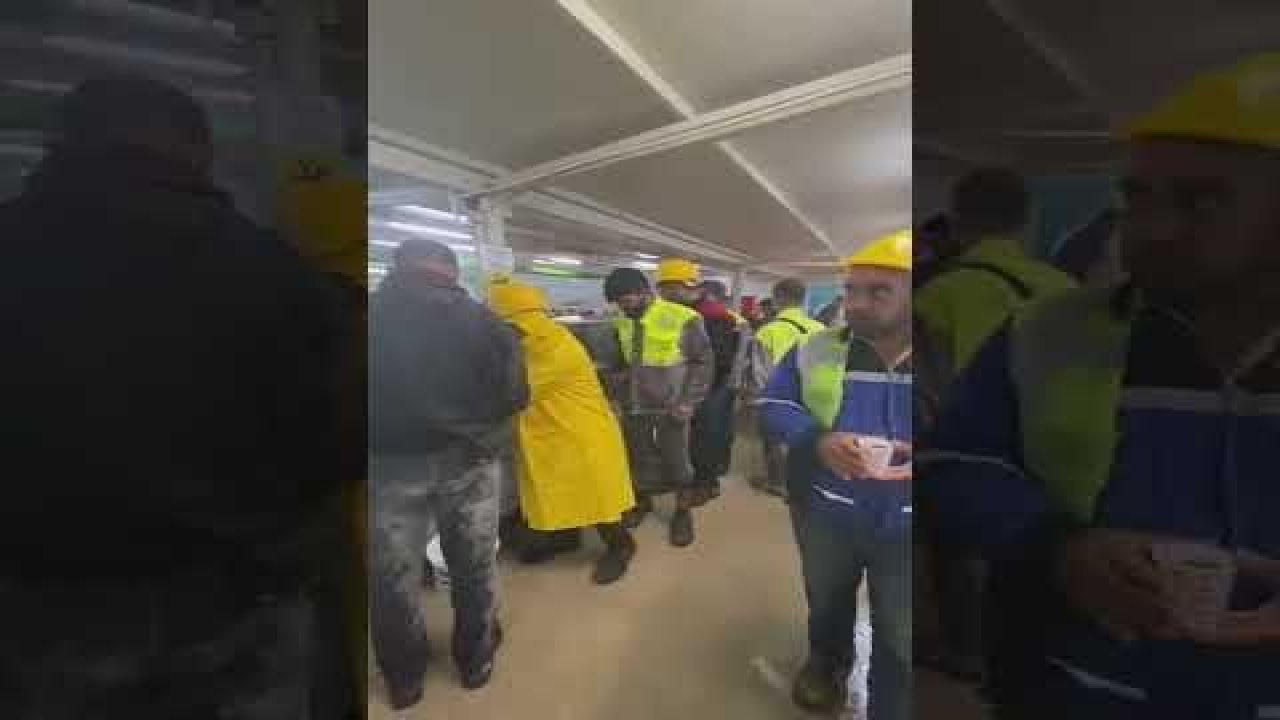 Akkuyu Nükleer Güç Santrali yemekhanesini su bastı