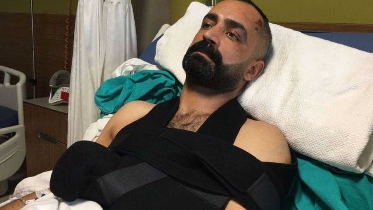 Yolda yürürken başına kadın düştü