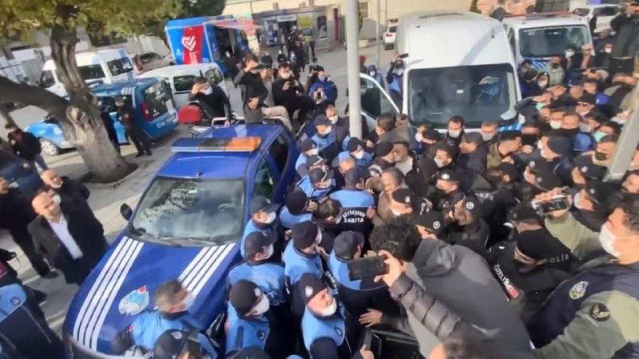 Esenler zabıtası ile İBB zabıtaları arasında kavga çıktı