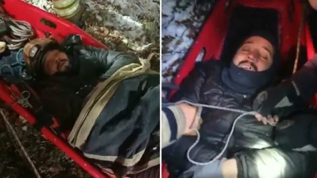 Kar yağışını izlemek için çıktığı tepede tuvaletini yaparken 200 metrelik uçuruma yuvarlandı