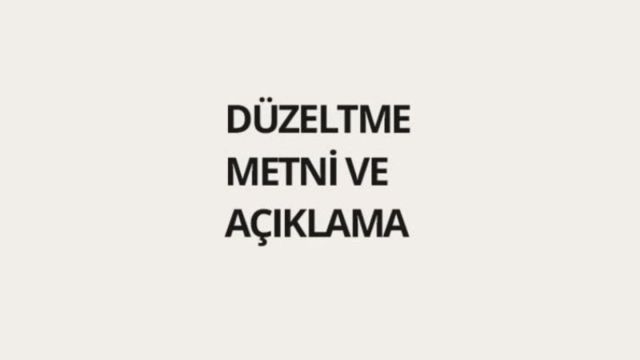 Düzeltme | Altıntepe Madencilik’in “Fatsa’da köye ‘maden’ mührü” haberimize cevabıdır