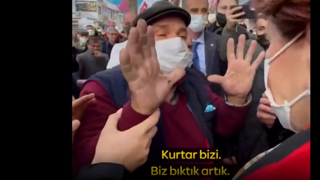 Vatandaş Akşener’e dert yandı: Kurtar bizi bıktık artık; açız biz açız…
