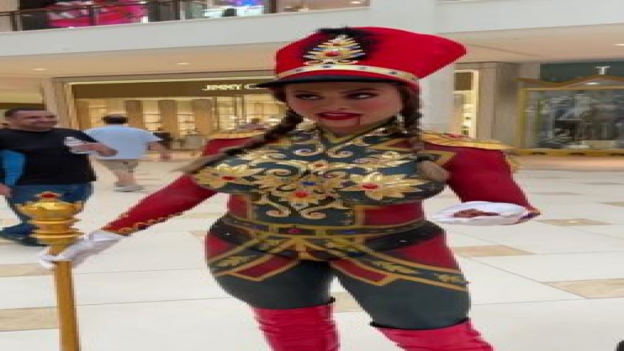 Vücudunu boyayıp AVM’ye giden ünlü fenomen yaka paça dışarı atıldı
