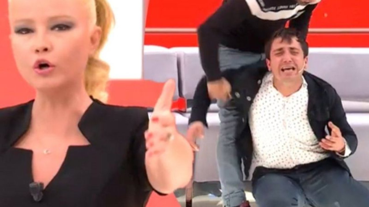 Canlı yayında sinir krizi geçirdi! Kendisini yerden yere attı