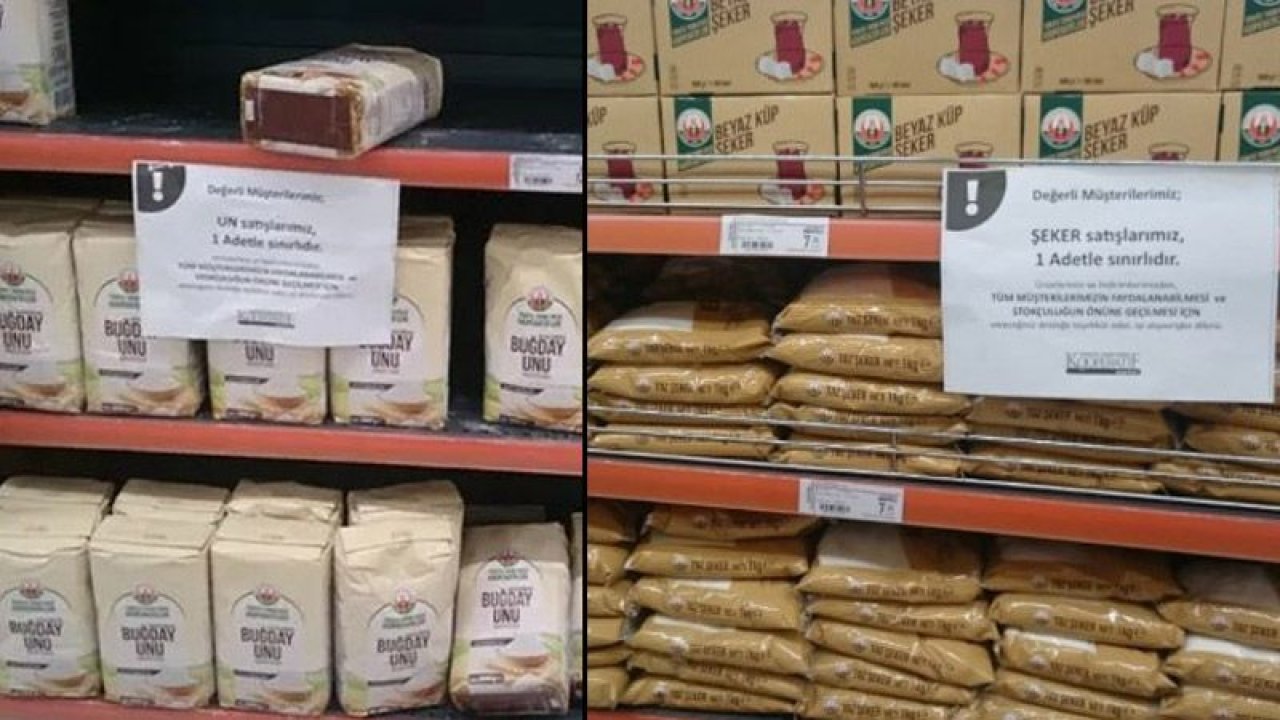 Tarım Kredi marketinde un ve şeker satışına kısıtlama