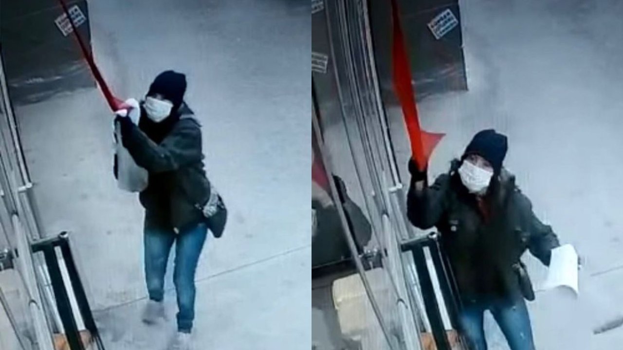 Bu bayrak inmez! Türk bayrağına alçakça saldırı! Anında gözaltına alındı