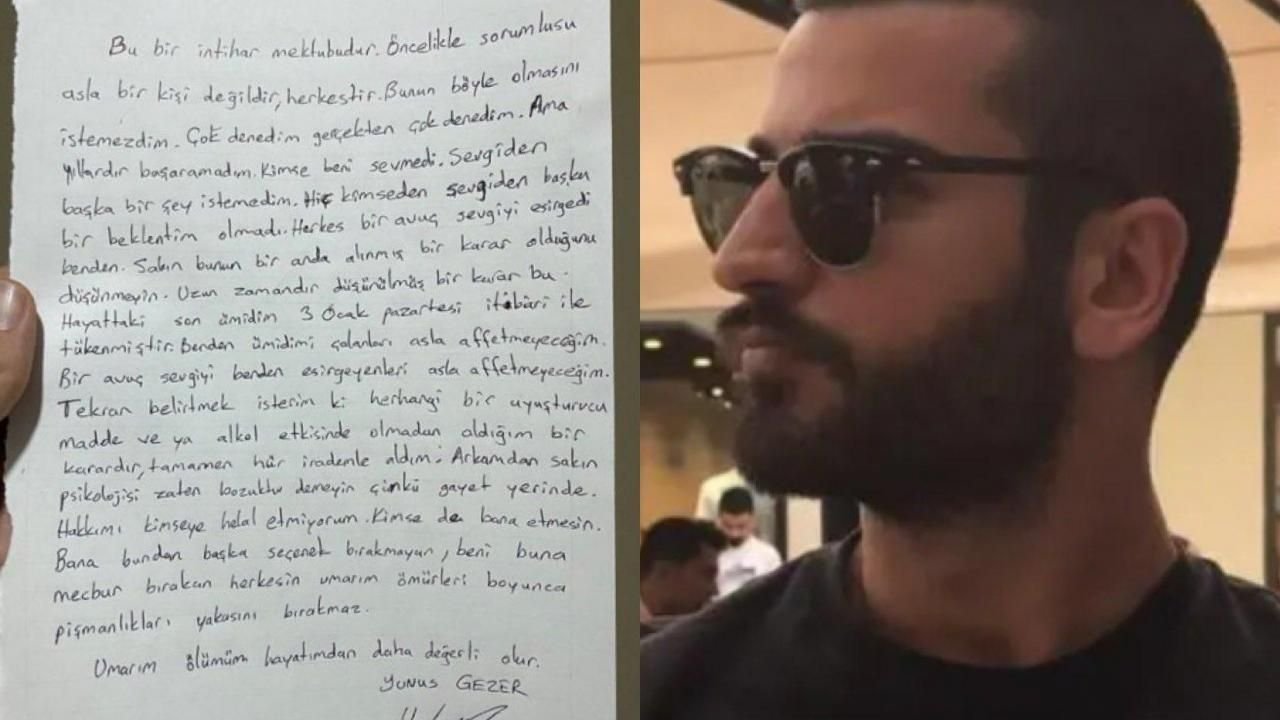 Türkiye Yunus Gezer’e ağlıyor! Arkasında bıraktığı mektup kahretti