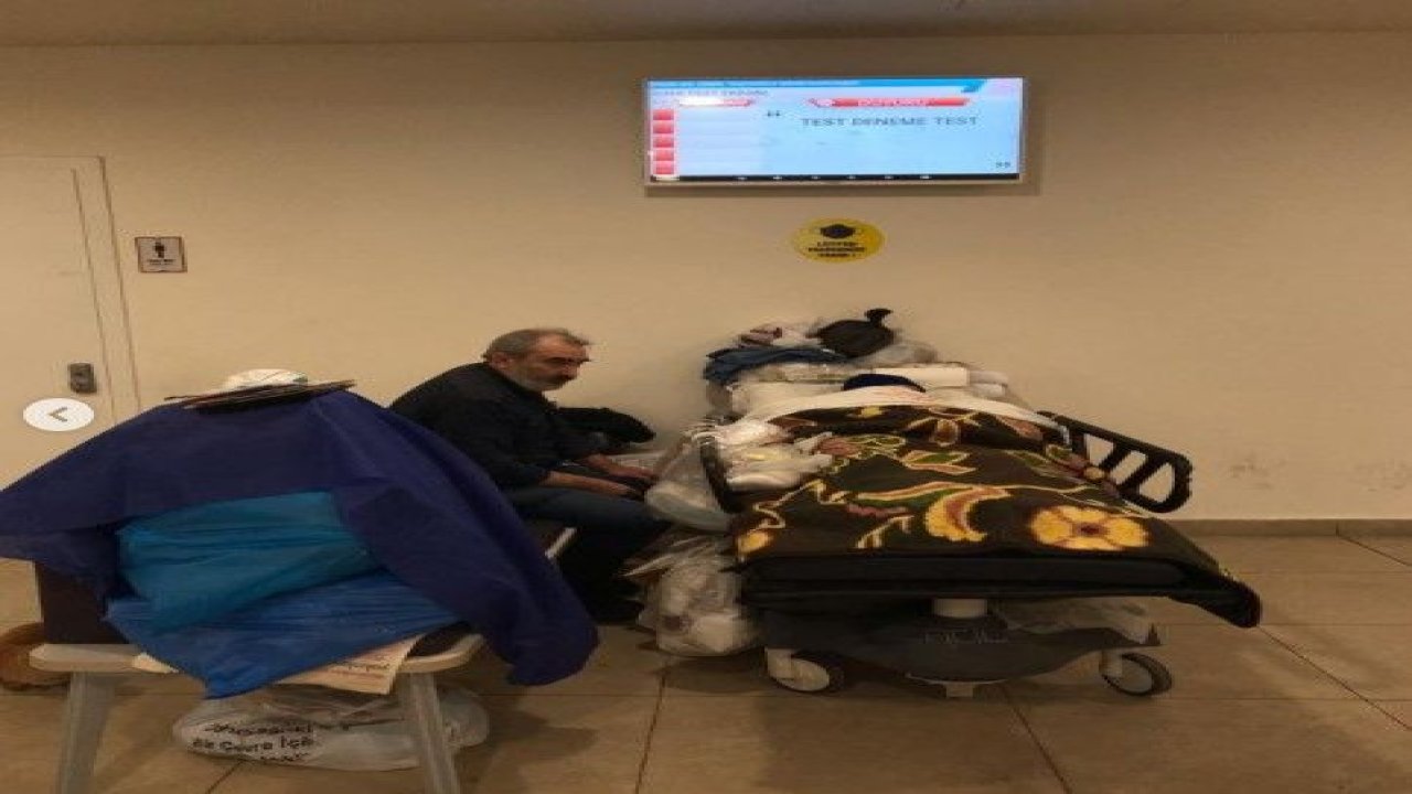 Yanlış tedavi sonucu bacağı kesilen hasta hastane koridorunda yatırılıyor iddiası