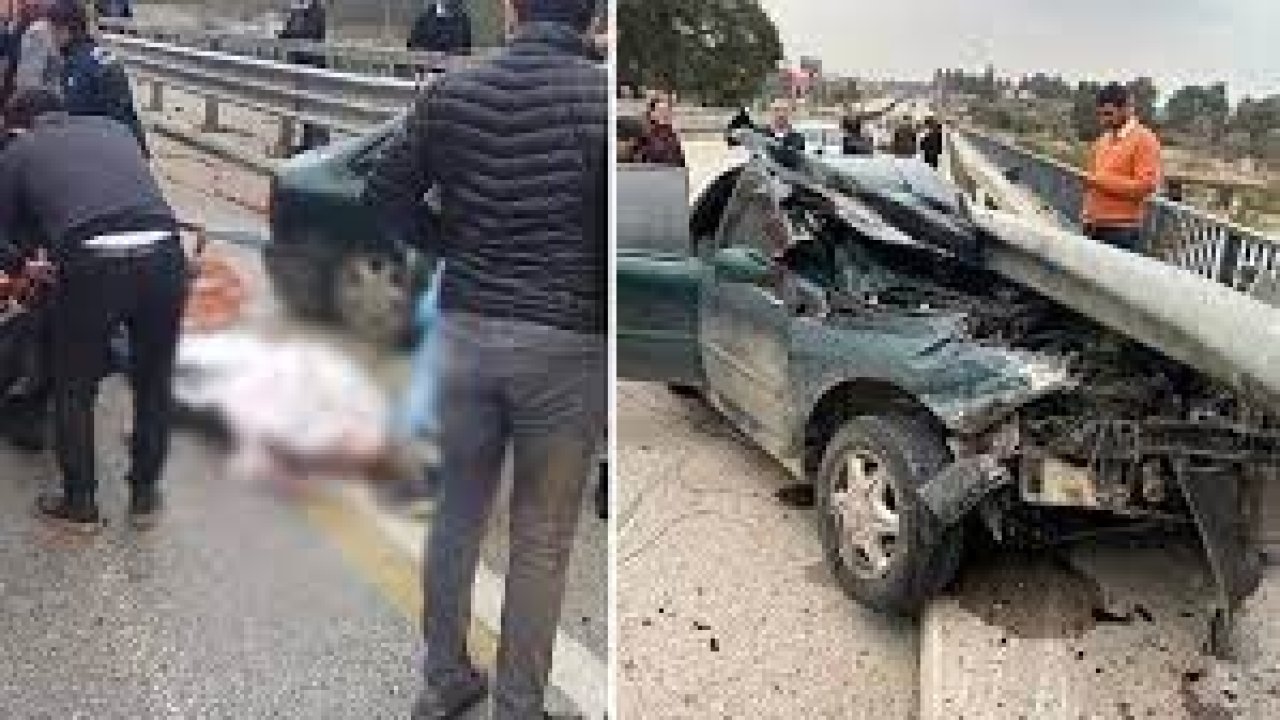 Korkunç kaza! Otomobil ok gibi bariyerlere saplandı! Sürücü öldü