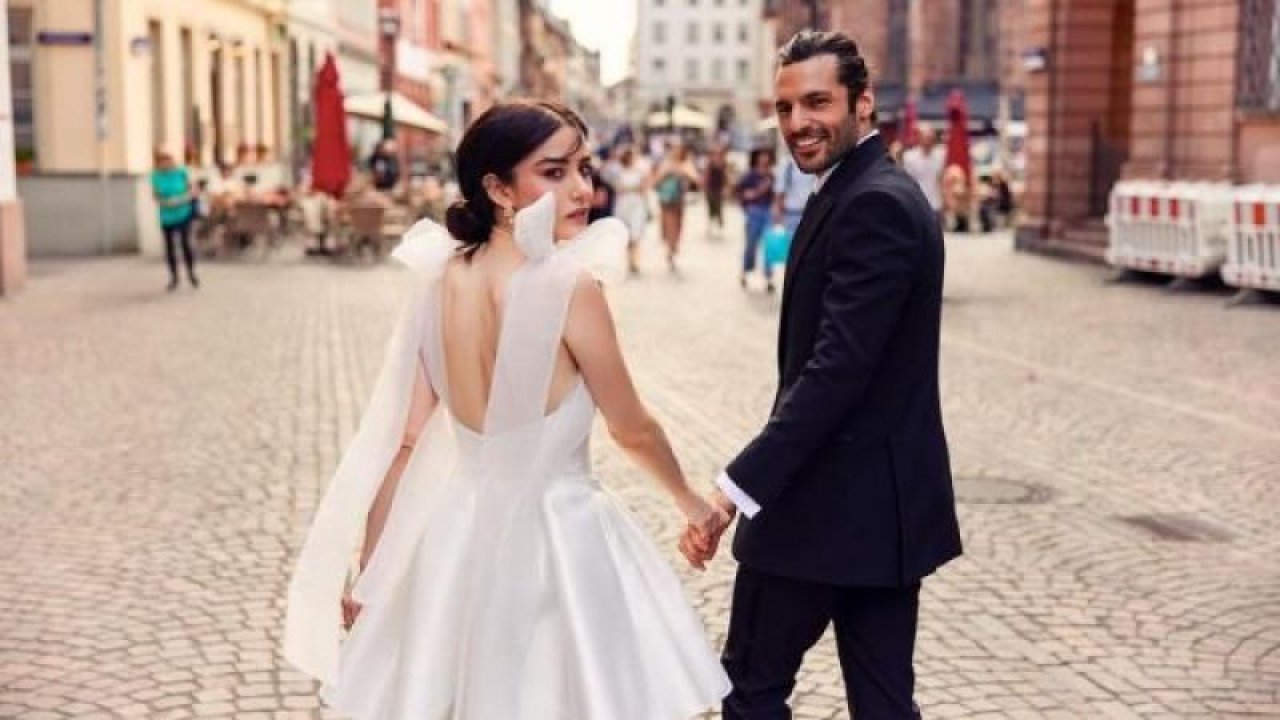 Özge Gürel ile Serkan Çayoğlu  düğününde en çok gelinlik konuşuldu! Fiyatı şaşırttı