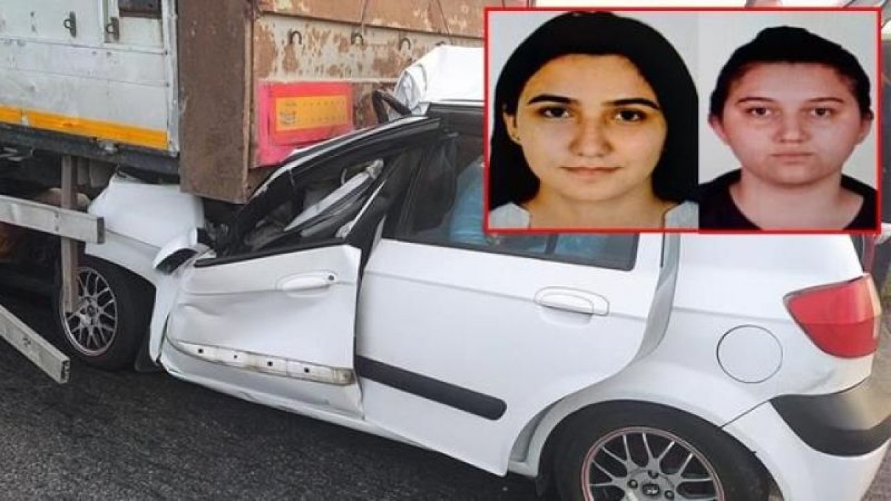 Eskişehir’de yürek yakan kaza!  Tıra arkadan çarpan otomobilde bulunan 2 genç kadın feci şekilde öldü