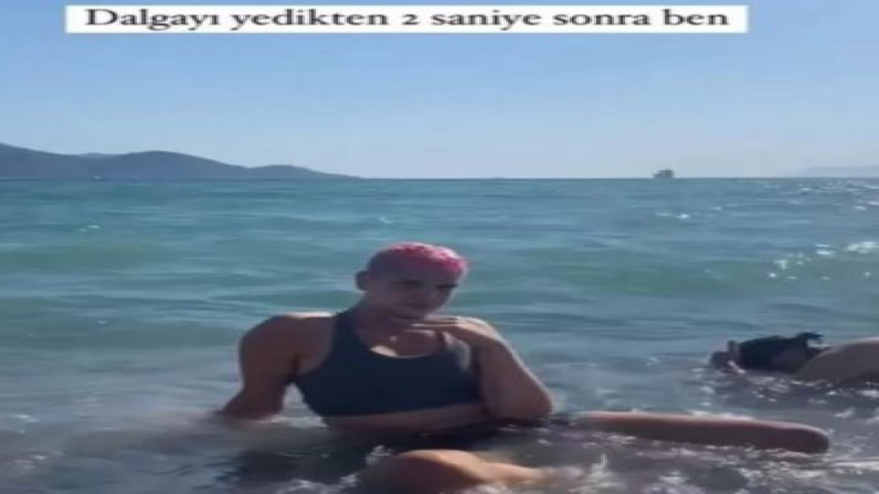 Ebrar Karakurt’tan Pınar Deniz’e gönderme: “Dalgayı yedikten 2 saniye sonra ben!”