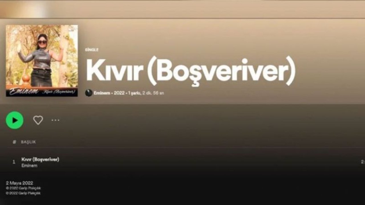 Eminem’in Spotify listesinde Türkçe şarkı şoku! Ünlü rapçinin listesinde ‘Kıvır Boşveriver’ şarkısı yer aldı!