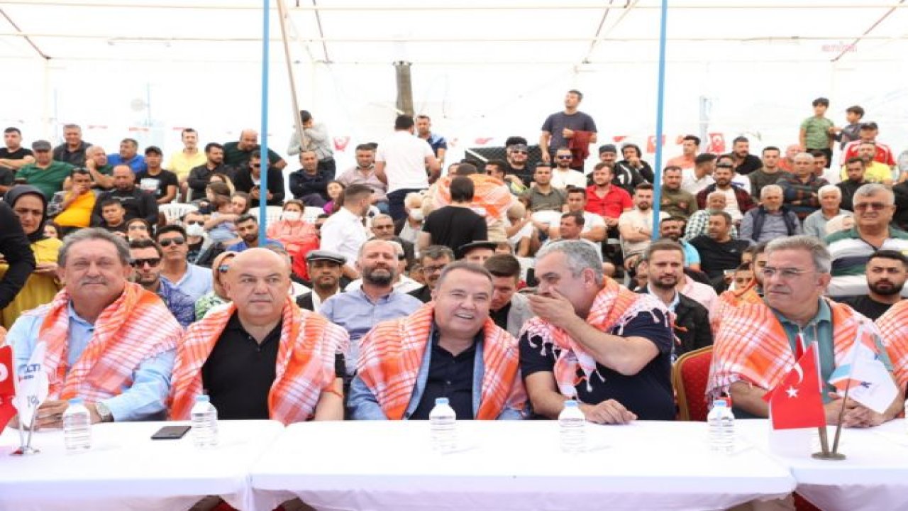 ANTALYA BÜYÜKŞEHİR BAŞPEHLİVANLARI, 24. FESLİKAN YAĞLI GÜREŞLERİ’NDEYDİ