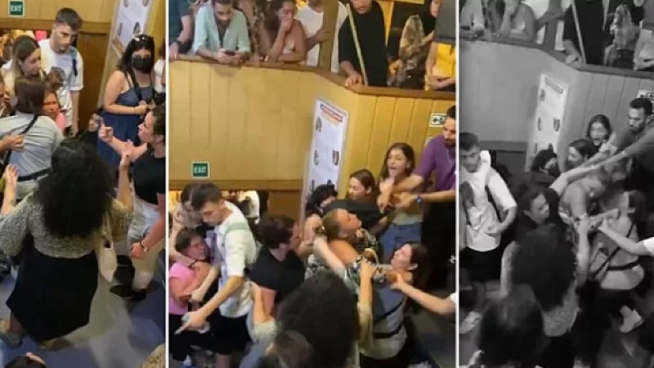 Ada vapuru karıştı! İki turist birbirine girdi, diğer yolcular şoke oldu
