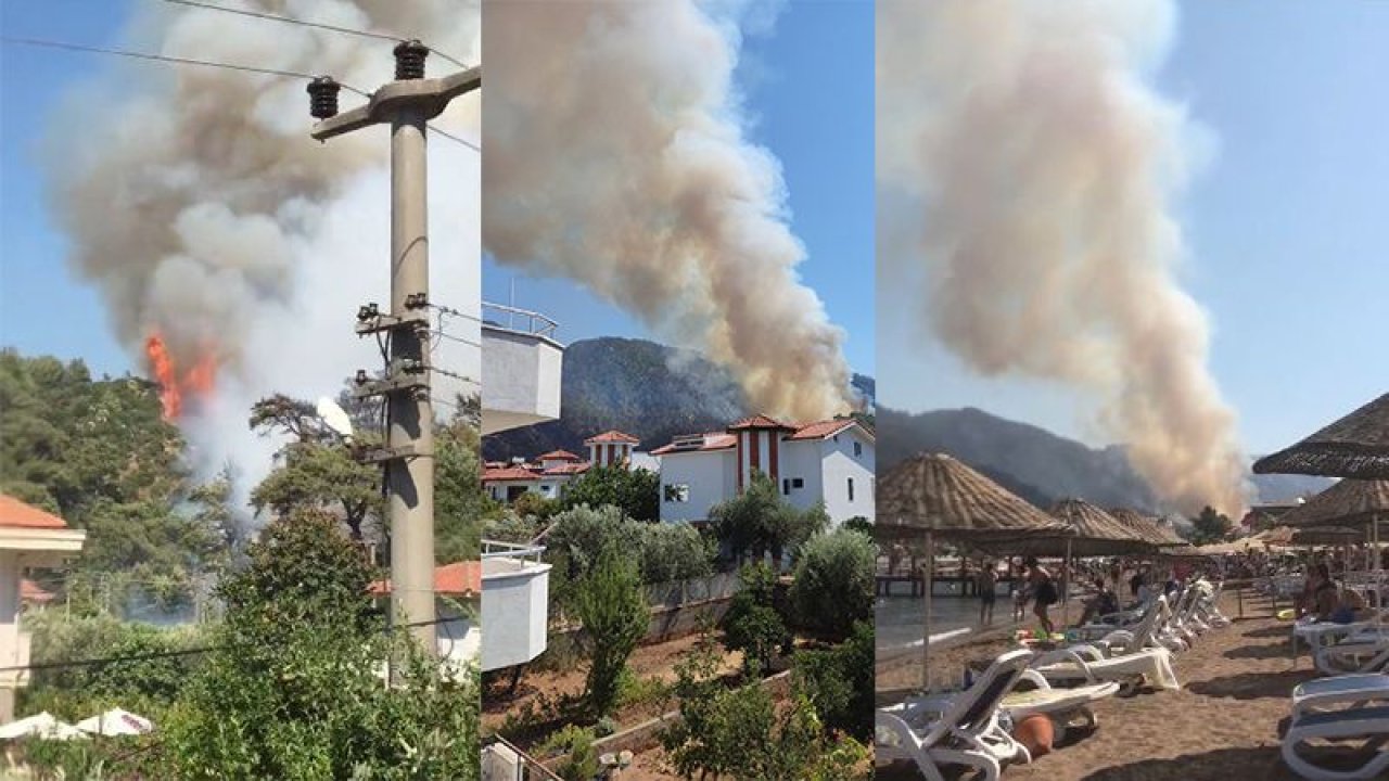 Marmaris’te korkutan orman yangını! Otele sıçradı, yerleşim bölgelerine ilerliyor