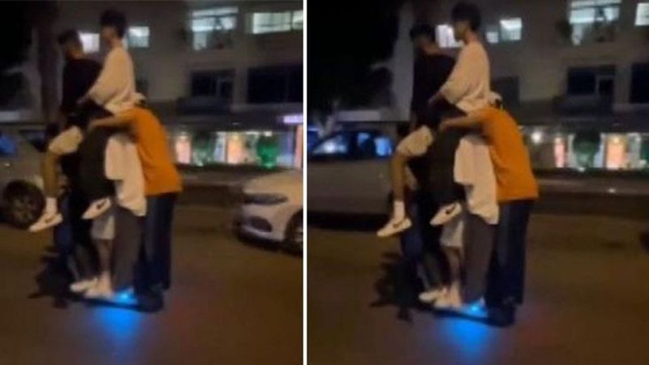 Antalya’da bir scootera 6 çocuk bindi! Görenlerin yürekleri ağzına geldi