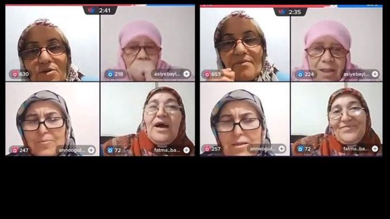 TikTok çılgınlığa teyzelerde katıldı! Canlı yayın açarak trendlerin arasına girdiler! “Allah sandıkları atandan razı olsun”