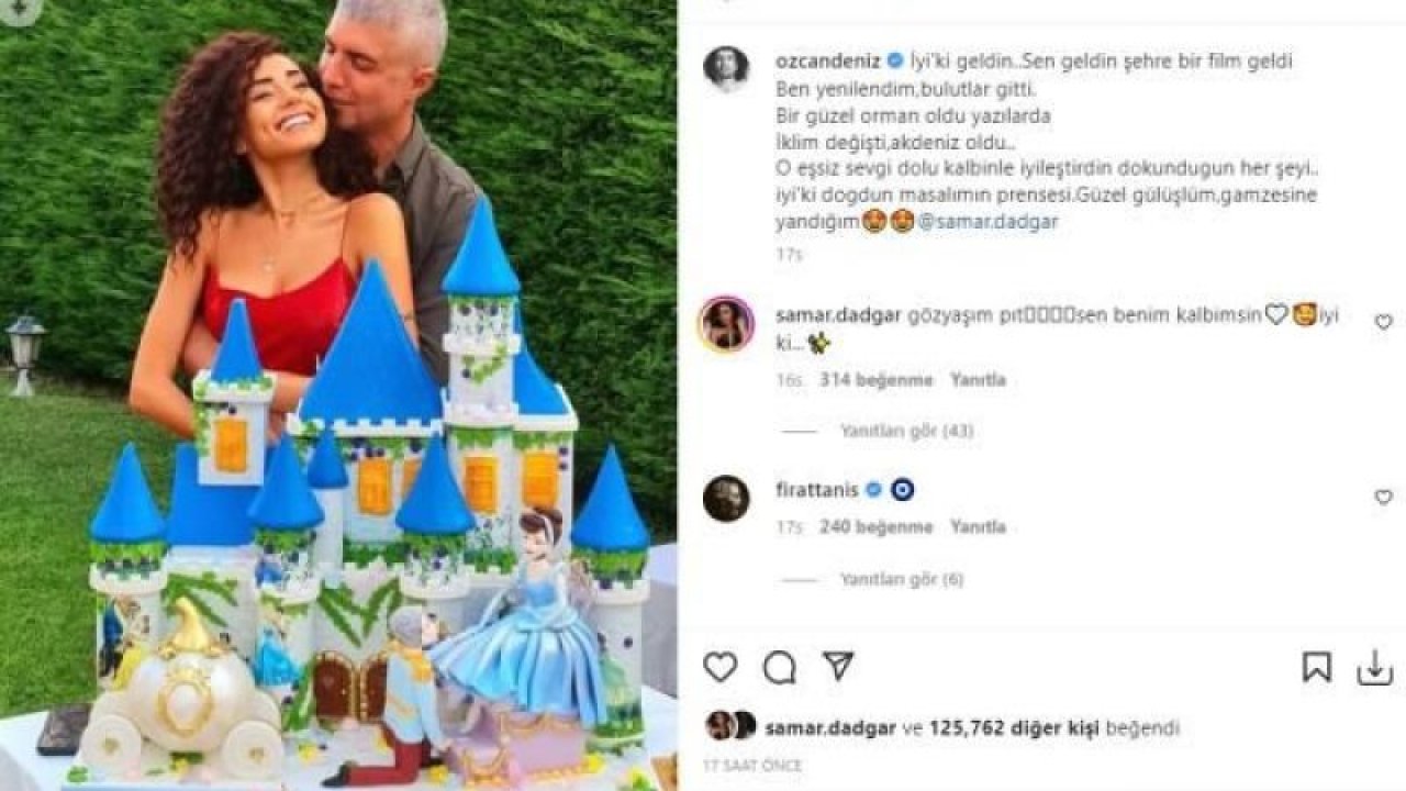 Özcan Deniz’in sevgilisine yaptırdığı doğum günü pastası alay konusu oldu