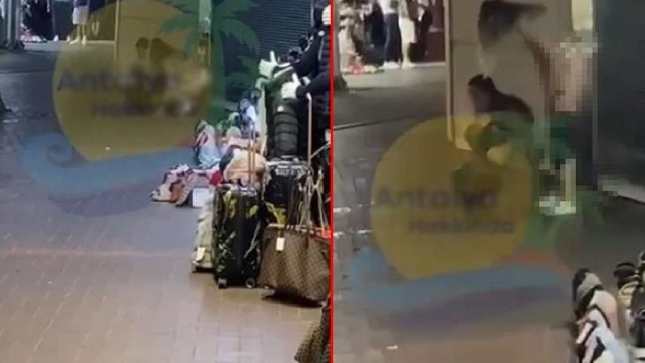 Antalya’dan mide bulandıran görüntü! Turist kadınlar yarı çıplak halde tuvaletini sokağa yaptı