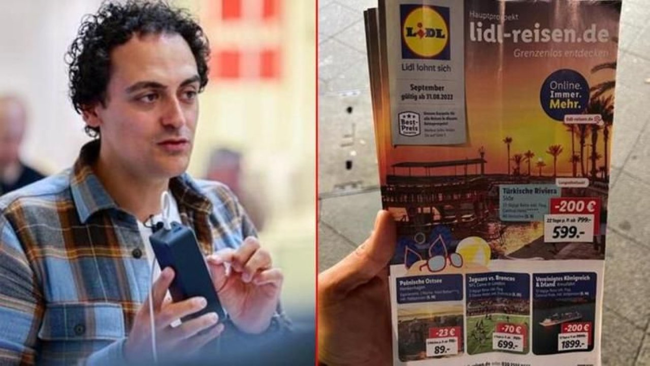 Almanya’da markette Türkiye’ye tatil satılması olay oldu! Katalog gerçek mi?  22 gün tatil fiyatı  599 euro mu?