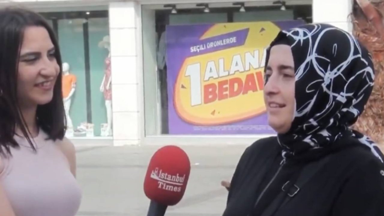 Sokak röportajında şaşırtan çıkış! Hayat pahalılığının nedeni Ekrem İmamoğlu