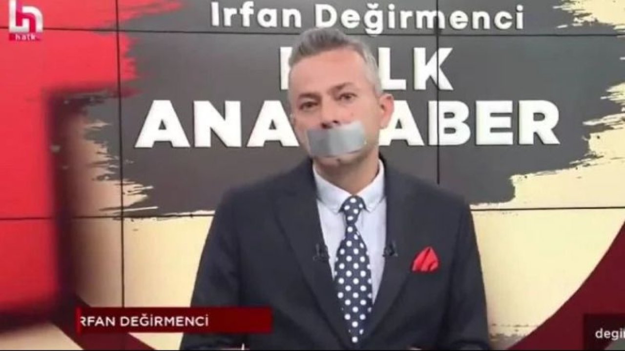 Böyle tepki görülmedi! Halk TV sunucusu İrfan Değirmenci RTÜK’e karşı ağzını bantladı!