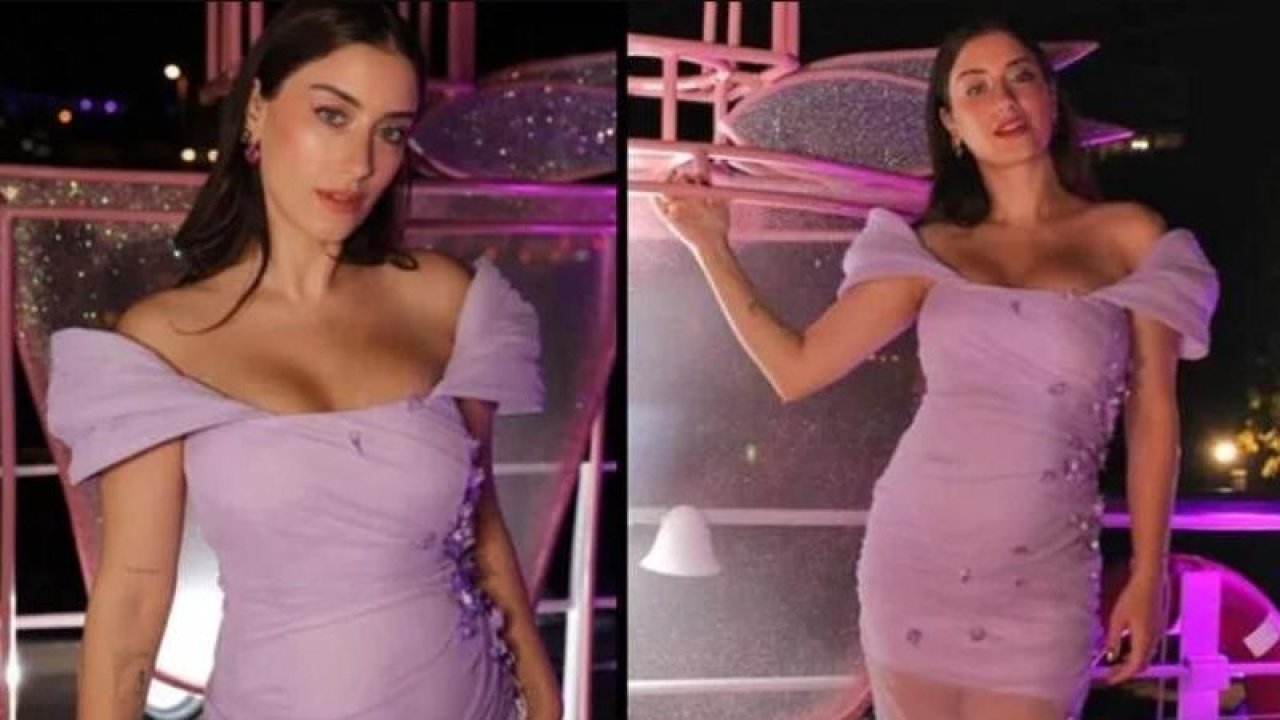 Hazal Kaya’dan mini elbiseli hamile pozu geldi! ‘Leyla’ bebek göründü!