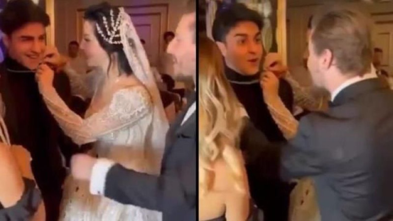 Merve Boluğur’dan sosyal medyayı sallayan hareket! Düğününe gelen TikTok fenomeni Cellat’ın boynundaki altın zinciri aldı!