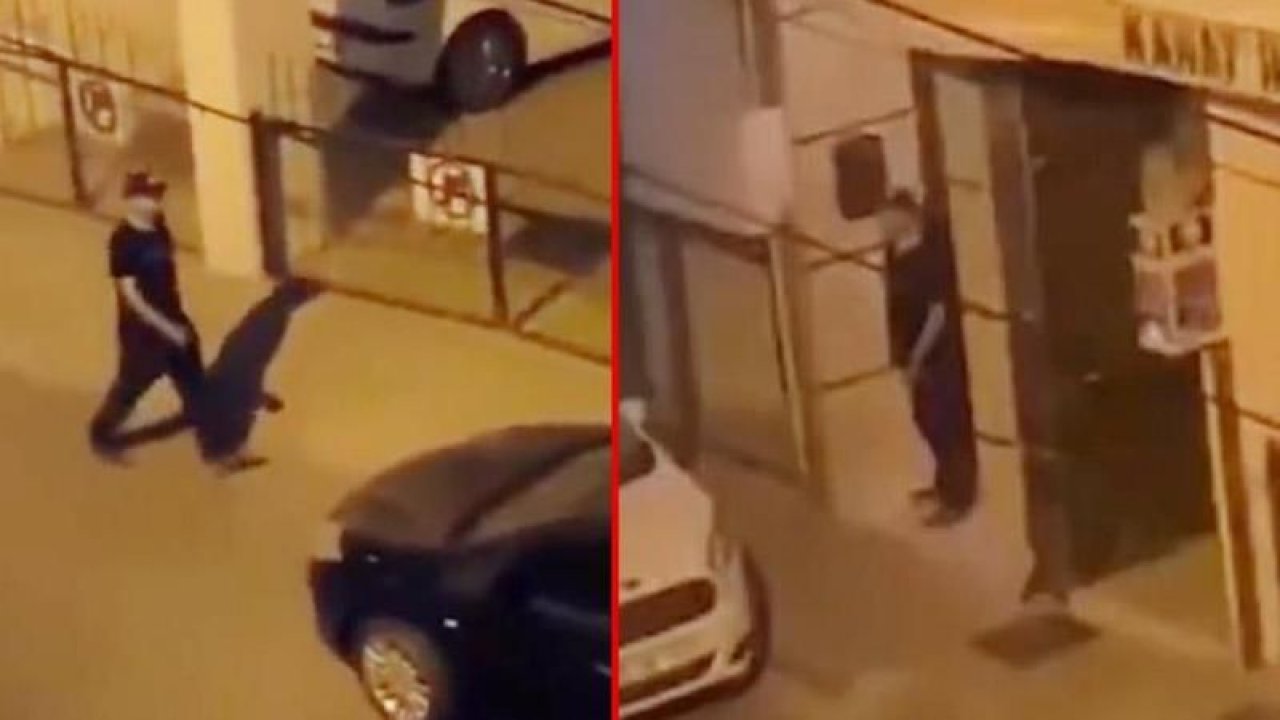 Kız yurdunun önünde akıl almaz görüntü! Sapık adam yurda gelip mastürbasyon çekti!