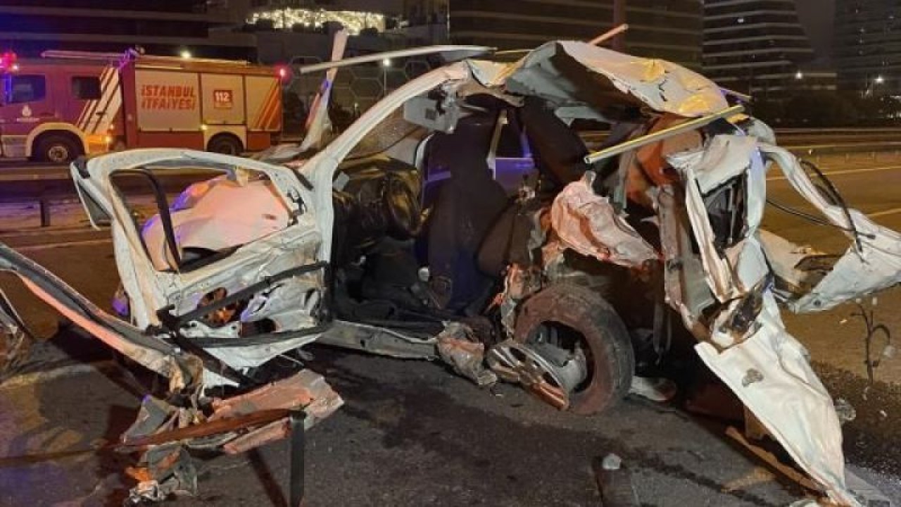 İstanbul’da ‘pes’ dedirten kaza! Hafif ticari araca çarpan kamyonet sürücüsü kaçtı! Yardım etseydi…