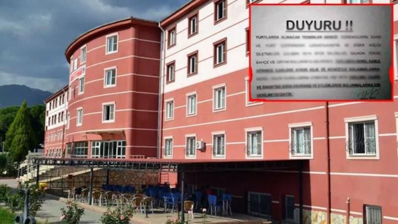 Aydın’da skandal! Kız yurduna asılan uyarı şoke etti! “Tahrik edecek kıyafetlere izin verilmeyecek”