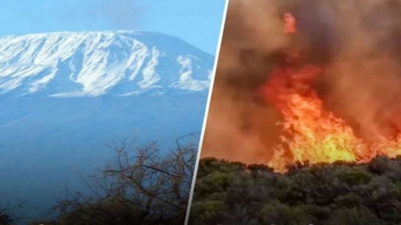 Kilimanjaro Dağı’ndaki yangın 2 gündür devam ediyor
