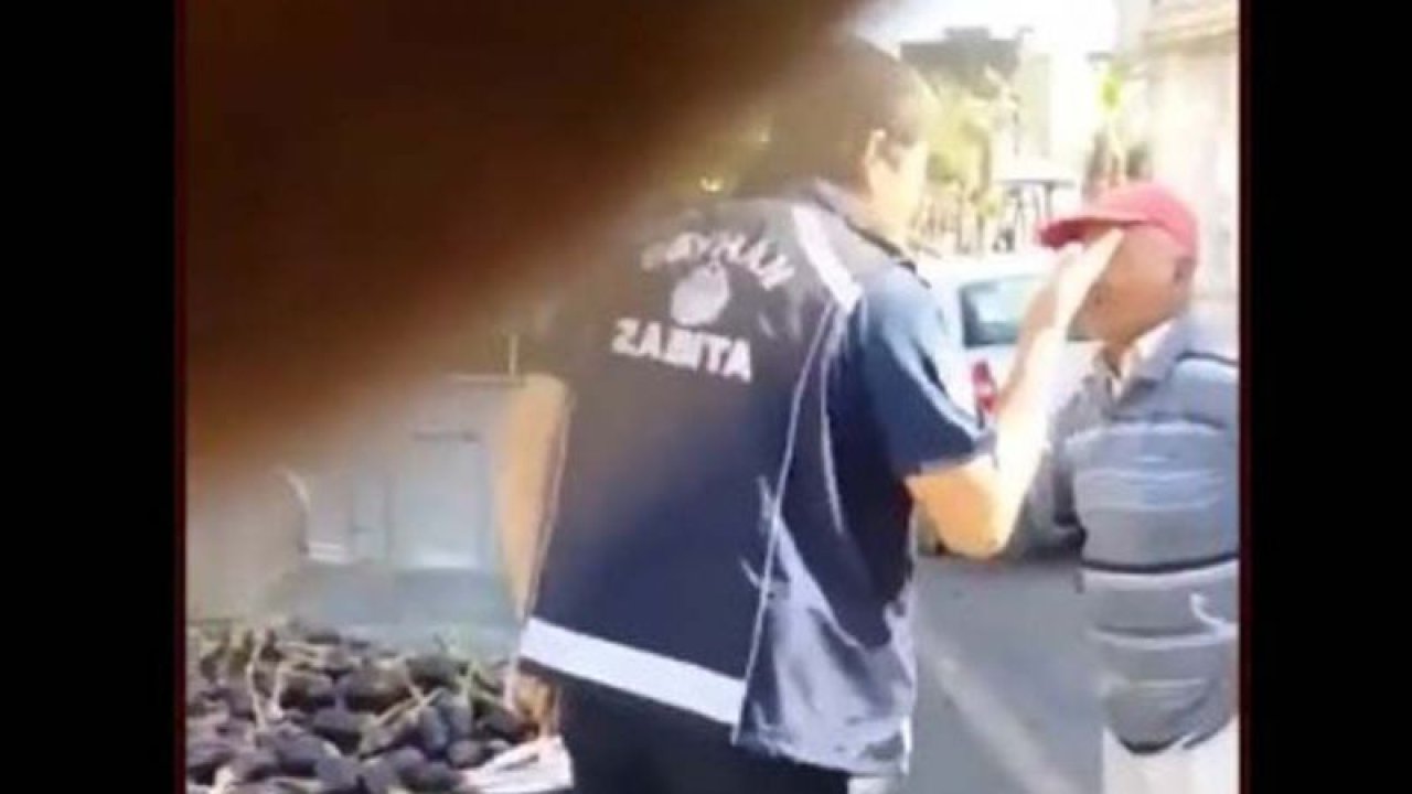 Zabıtadan yaşlı seyyar satıcıya darp