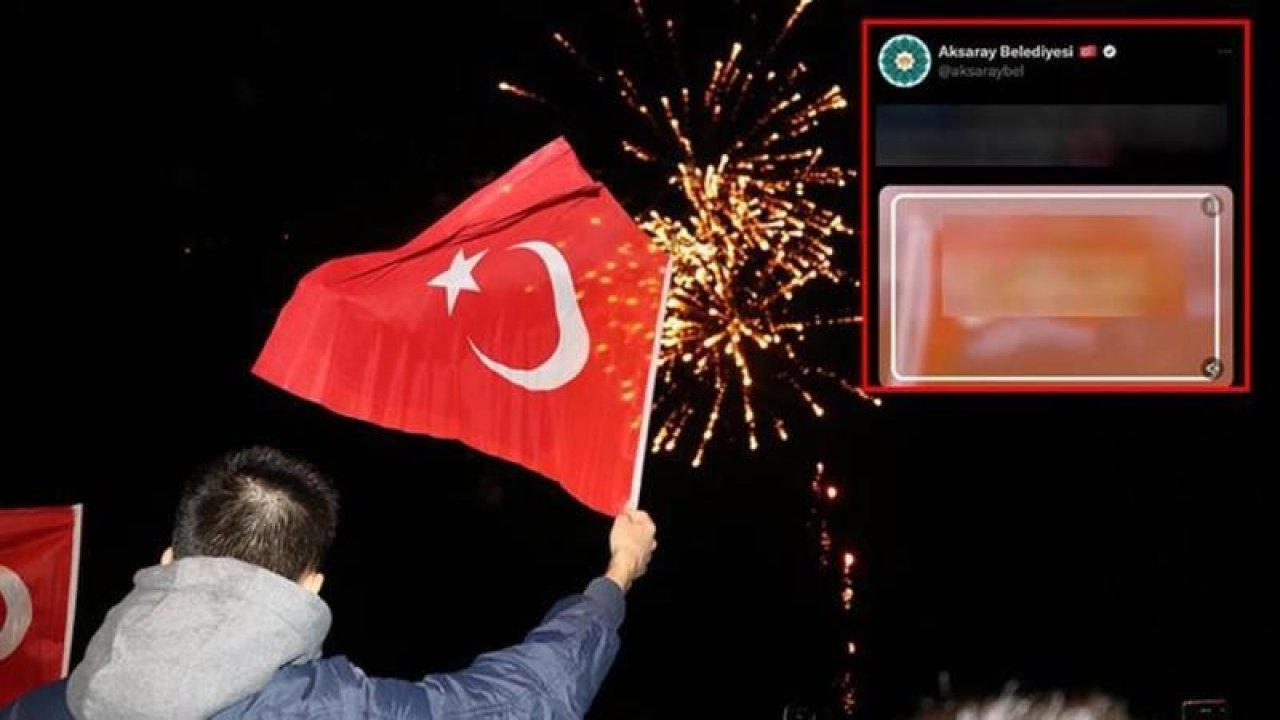 Aksaray Belediyesi neden tepki çekti? 29 Ekim Cumhuriyet Bayramı’nda ne paylaştı?