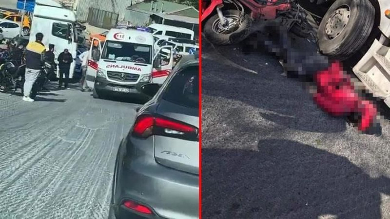 Sarıyer’de korkunç kaza! Motosikletli kurye TIR’ın altında ezilerek feci şekilde can verdi!