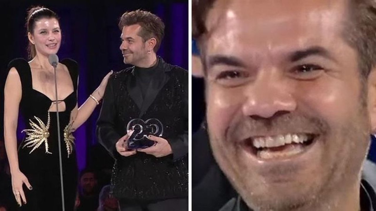 Yılın ikonu ödülünü eşi Beren Saat’ten alan Kenan Doğulu gözyaşlarını tutamadı!