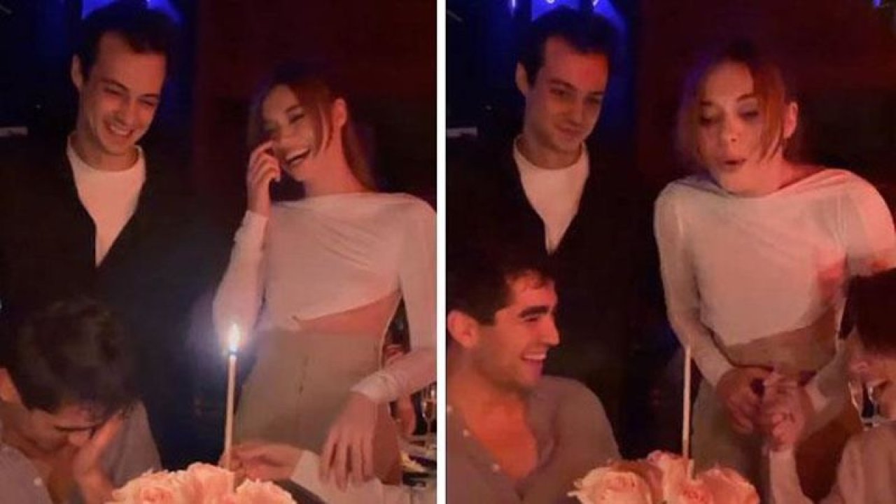 Afra Saraçoğlu’nun doğum günü partisine damga vuran video! Sevgilisinin yüz ifadesi olay oldu