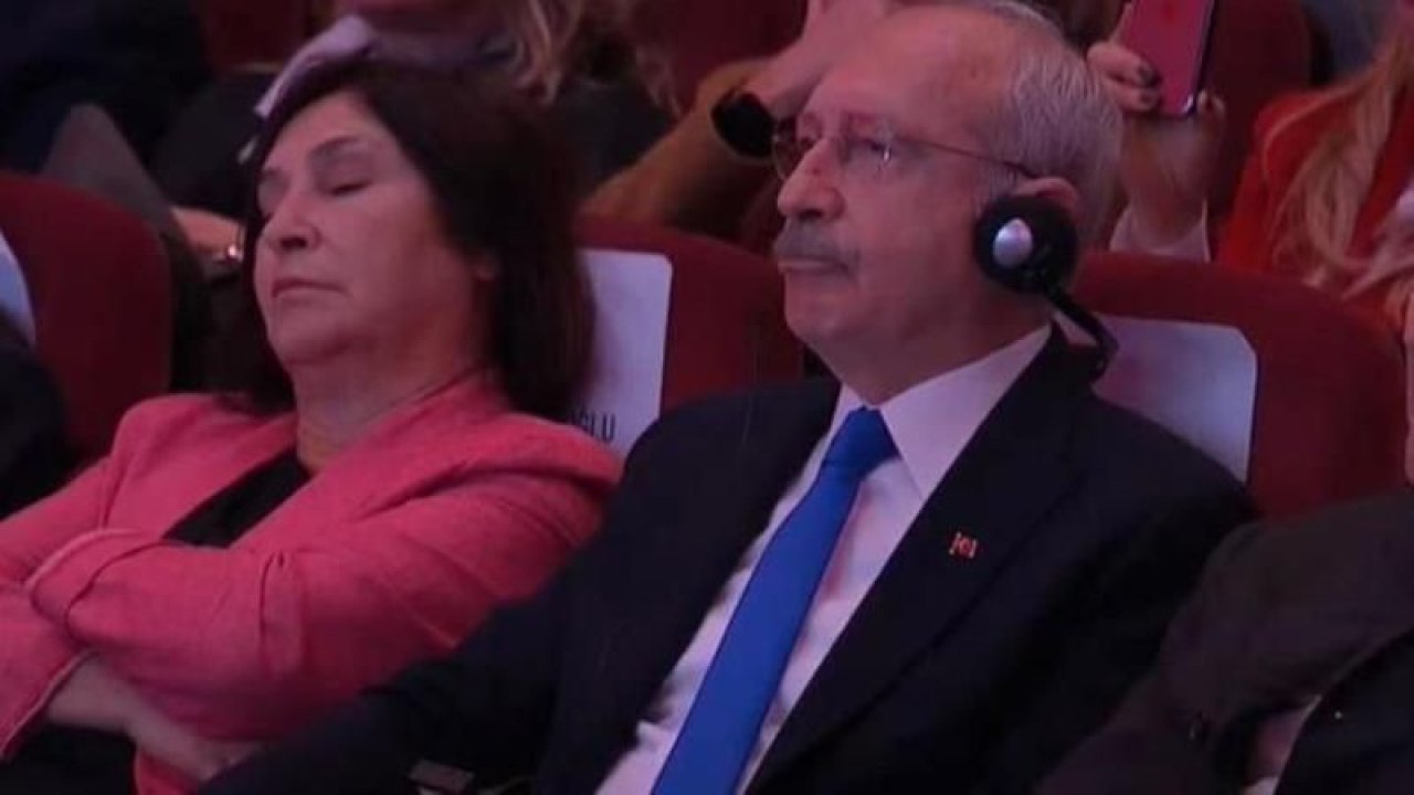 CHP’nin vizyon programında Selvi Kılıçdaroğlu uyudu! O anlar sosyal medyaya damga vurdu