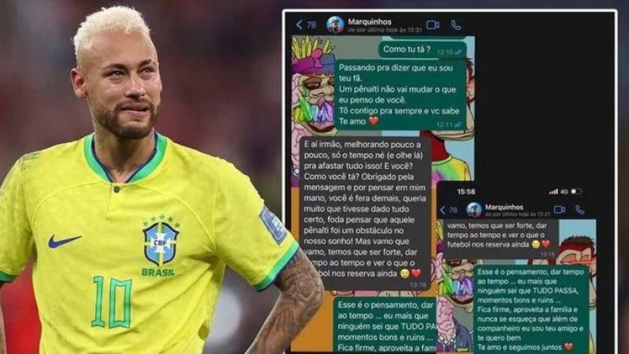 Dünya Kupası’ndan elenen Brezilya’da Neymar, takım arkadaşlarının tüm yazışmalarını ifşa etti! “Buna inanamıyorum, ağlamak istiyorum”