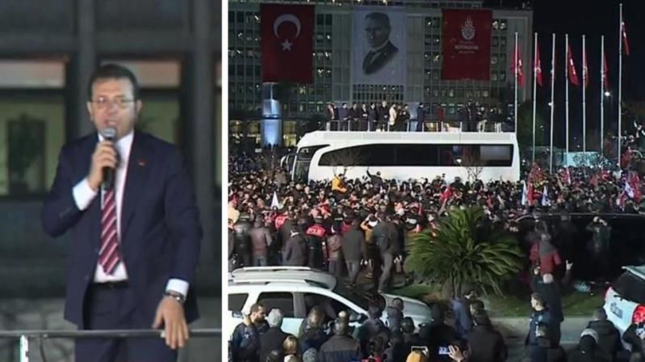 İmamoğlu’nun Saraçhane’de konuştu!  “Hükümet istifa” sloganları ortalığı yıktı!