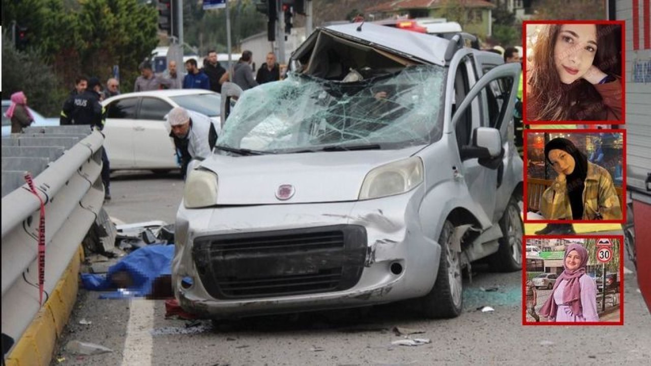 Tankerin biçtiği hafif ticari araçtaki 3 genç kıza mezar olan kaza anı görüntüleri ortaya çıktı!