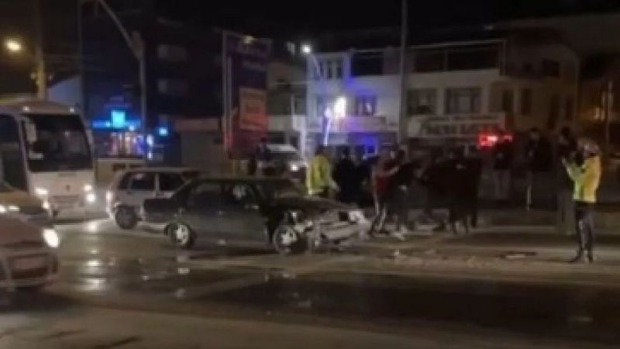 Kocaeli’de kaza  yapan sürücüler birbirine geldi! Yaralı olmasına rağmen tekme tokat dövüştüler