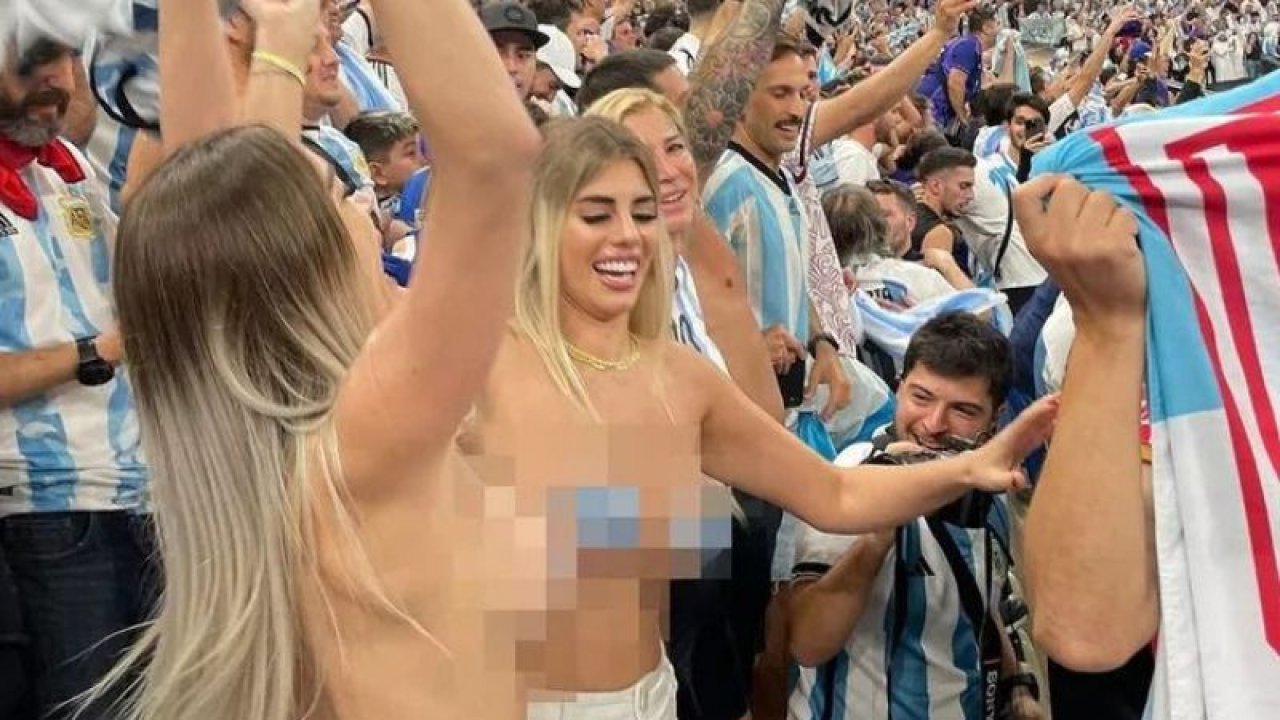 Arjantin maçında soyunan kadınların son hali ortaya çıktı! “Katar’dan kaçtık…”
