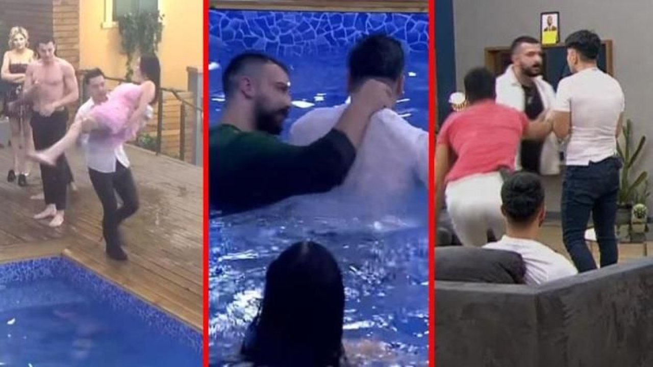 Kısmetse Olur’da Zeyd Cansel’i kucağına alıp havuza atladı! “Sevgilini ödünç aldım”
