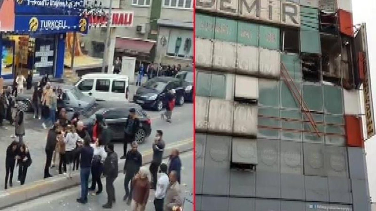 Bağcılar’da iş merkezinde patlama! İşçiler hayatlarını kıl payı kurtardı!