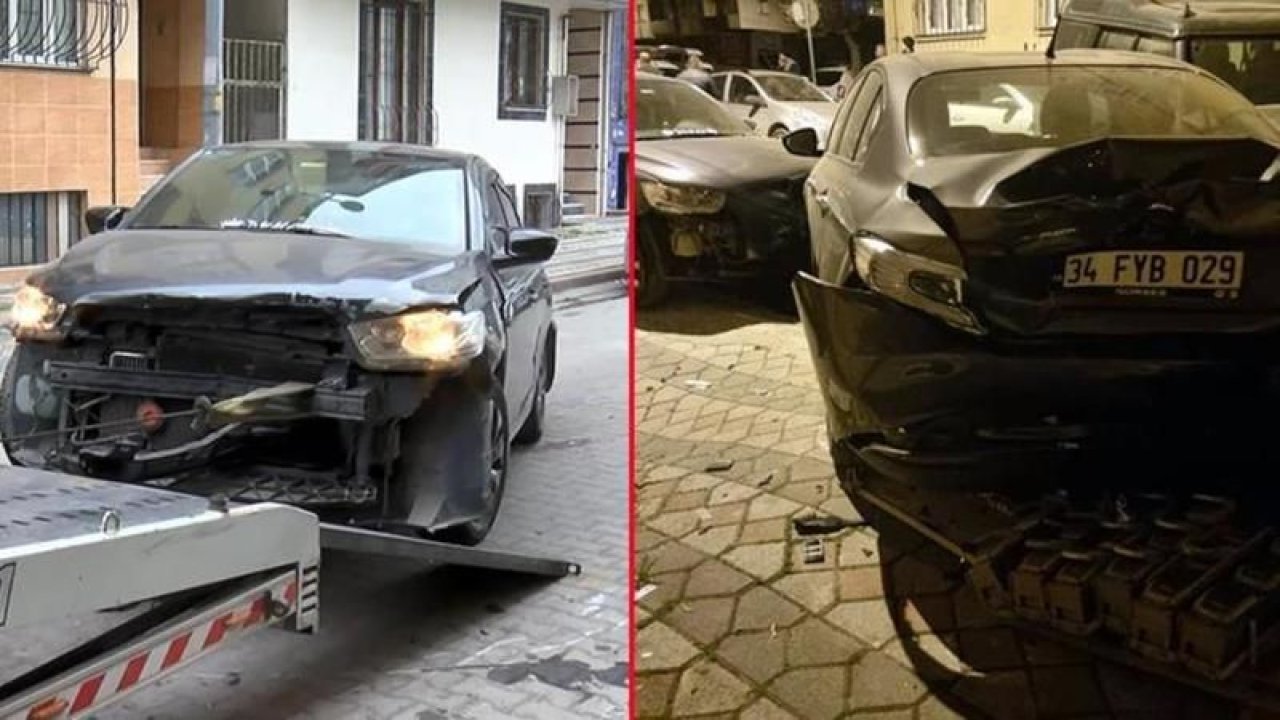İstanbul’da trafik canavarı ortalığı birbirine kattı! Lüks cipiyle 13 araca çarptı!